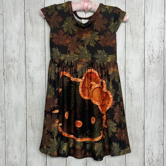 Girls 6-7 Halloween Christmas 11 Piece Dress PJ Pant Shirt Bundle Pumpkins - Picture 2 of 13